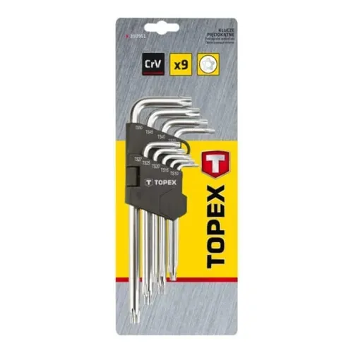 Набір ключів п'ятигранних Topex (TS10-50, 9 шт.) (35D951) - PRORAB image-1