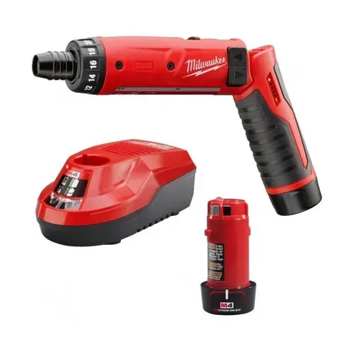 Акумуляторна викрутка Milwaukee M4 D-202B (4 В, 2 А*год, Н*м) (4933440475) - PRORAB