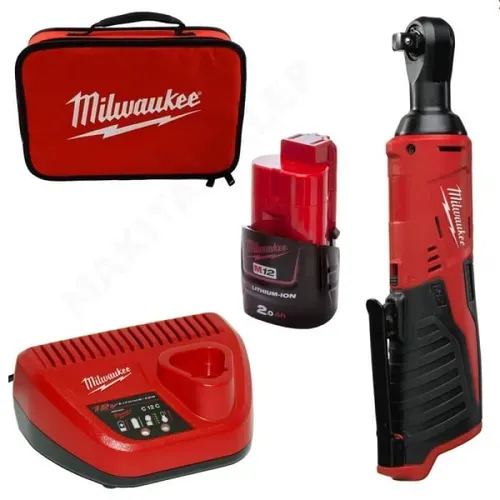 Акумуляторний кутовий гайковерт Milwaukee M12 IR-201B (12 В, 2 А*год, 40 Н*м) (4933441725) - PRORAB