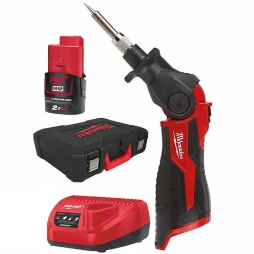 Акумуляторний паяльник Milwaukee M12 SI-201C (12 В, 2 А*год, 90 Вт) (4933459761) - PRORAB image-1