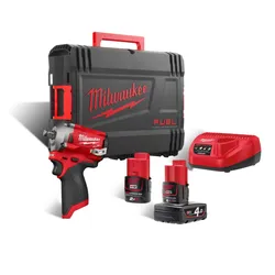 Акумуляторний гайкокрут Milwaukee M12 FIWF12-422X (12 В, 1х4 А*год, 1х2 А*год) (4933464616) - PRORAB image-1