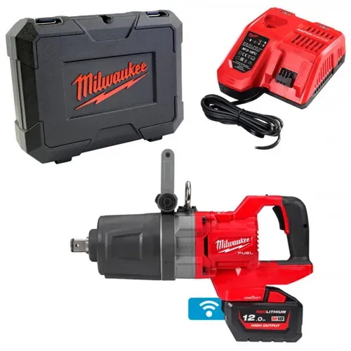 Акумуляторний гайковерт Milwaukee M18 ONEFHIWF1DS-121C (18 В, 12 А*год, 2576 Н*м) (4933472072) - PRORAB