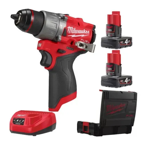 Акумуляторний ударний дриль-шуруповерт Milwaukee M12 FPD2-402X (12 В,2х4 А*год, 45 Н*м) (4933479869) - PRORAB