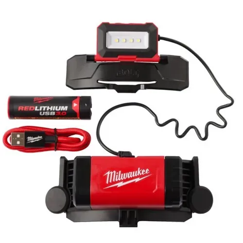 Акумуляторний налобний ліхтарик Milwaukee L4 BOLT HL-30 (від USB, 3 А*год, 600 лм) (4933479902) - PRORAB