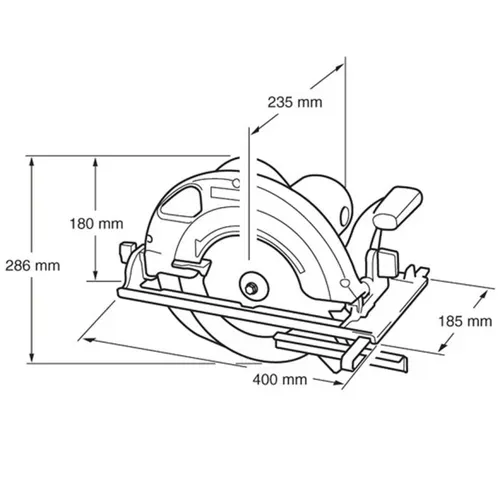 Дискова пила Makita 5903R (2 кВт, 235 мм) - PRORAB image-9