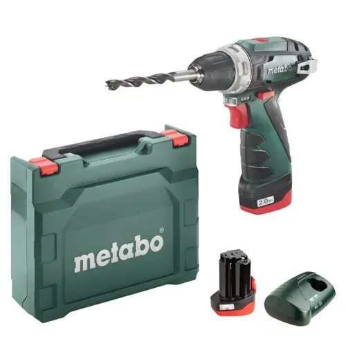 Акумуляторний дриль-шуруповерт Metabo PowerMaxx BS Basic (2х10.8 В, 2 А*год) (600080500) - PRORAB