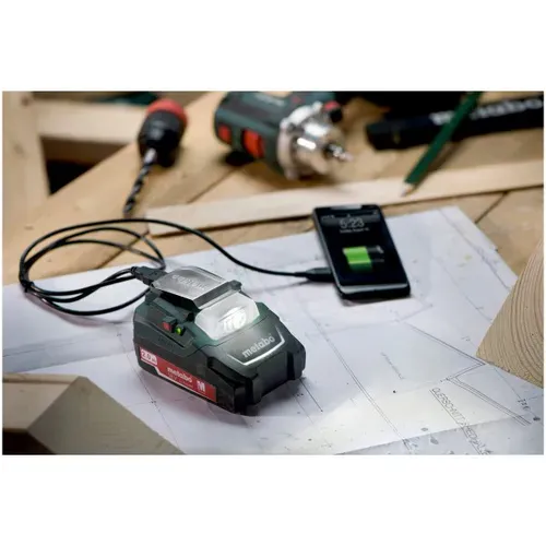 Адаптер живлення + ліхтарик Metabo PowerMaxx PA 14.4-18 LED-USB (14.4-18 В) (600288000) - PRORAB image-2