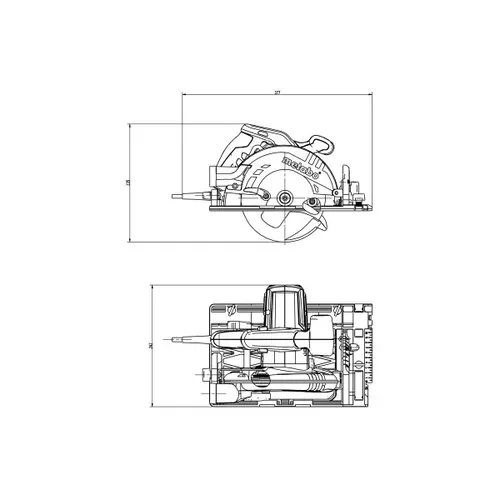 Дискова пила Metabo KS 55 FS + кейс (1.2 кВт, 160 мм) (600955500) - PRORAB image-4