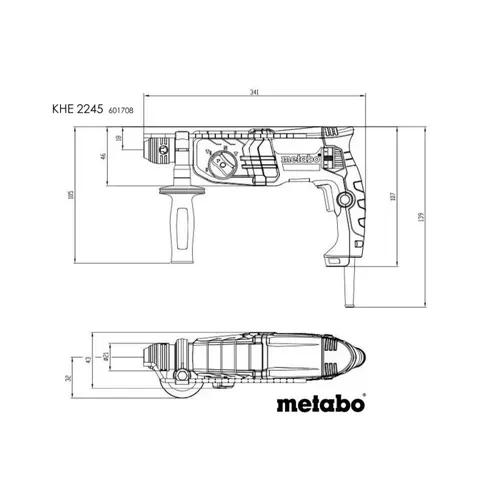 Перфоратор Metabo KHE 2245 (750 Вт) (601708500) - PRORAB image-6