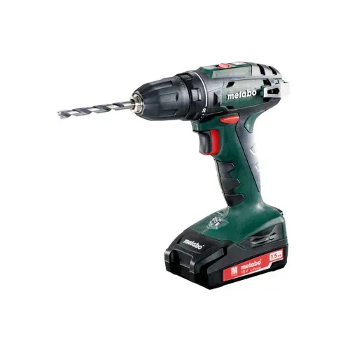 Акумуляторний шуруповерт Metabo BS 18 (18 В, 2х1.5 А*год, 48 Н*м) (602207550) - PRORAB image-2