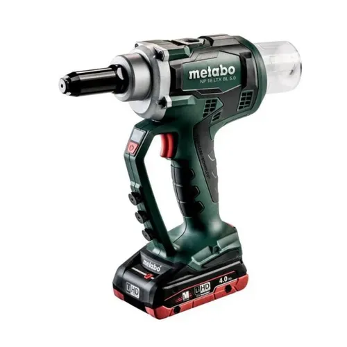 Акумуляторний заклепувальний пістолет Metabo NP 18 LTX BL 5.0 (18 В, 2х4 А*год, 10 кН) (619002800) - PRORAB