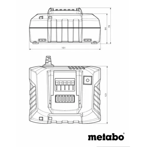 Зарядний пристрій Metabo ASC 55 (12-36 В) (627044000) - PRORAB image-1