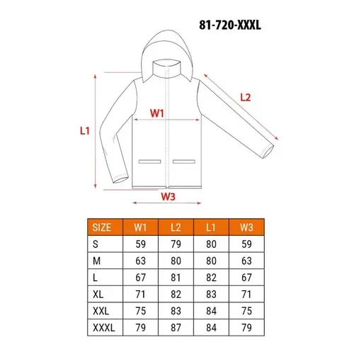 Робоча сигнальна куртка NEO Tools (XL) (81-720-XL) - PRORAB image-5