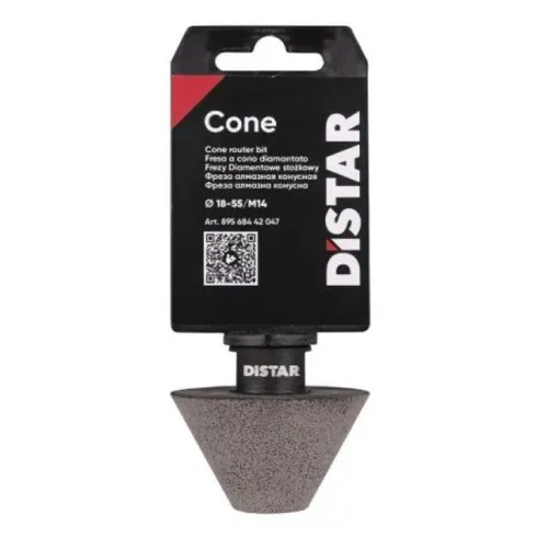 Фреза алмазна конусна для болгарки Distar Cone (18-55 мм, M14) (89568442047) - PRORAB image-4