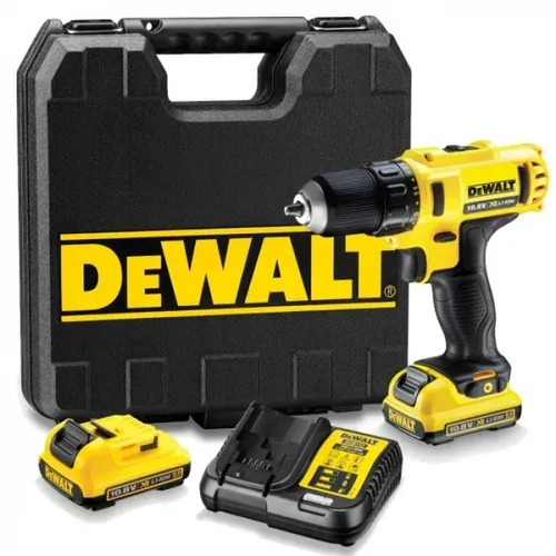 Акумуляторний дриль-шуруповерт DeWALT DCD710D2 (2х10.8 В, 2 А*год) - PRORAB