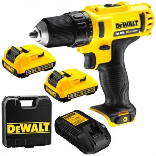 Акумуляторний дриль-шуруповерт DeWALT DCD710D2 (2х10.8 В, 2 А*год) - PRORAB image-1