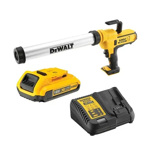 Акумуляторний пістолет для герметика DeWALT DCE580D1 (18 В, 2 А*год, 2.5 кН) - PRORAB image-1