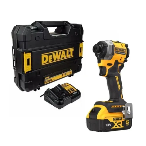 Акумуляторний ударний шуруповерт DeWALT DCF850P2T (18 В, 5 А*год, 206 Н*м) - PRORAB