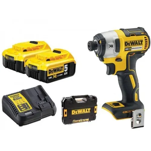 Акумуляторний ударний шуруповерт DeWALT DCF887P2 (2х18 В, 5 А*год, 205 Н*м) - PRORAB