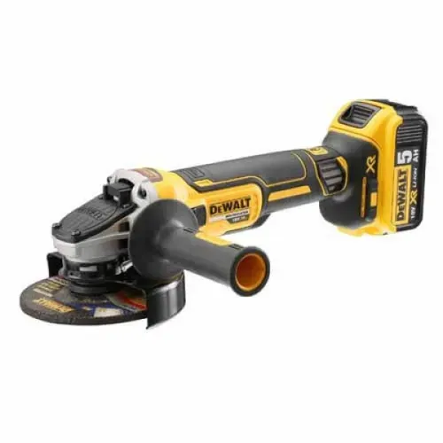 Акумуляторна кутова шліфмашина DeWALT DCG405P2 (18 В, 2х5 А*год, 125 мм) - PRORAB image-2