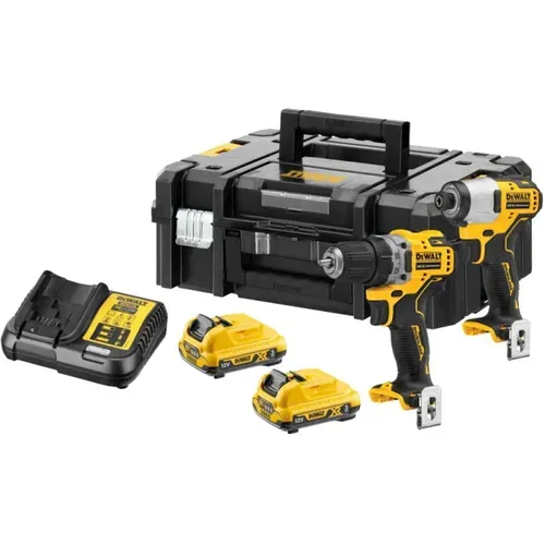Дриль-шуруповерт DeWALT DCD701 + ударний гайковерт DeWALT DCF801 (DCK2110L2T) - PRORAB