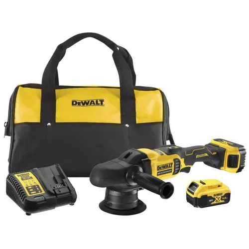 Акумуляторна полірувальна машина DeWALT DCM848P2 (2х18 В, 5 А*год) - PRORAB