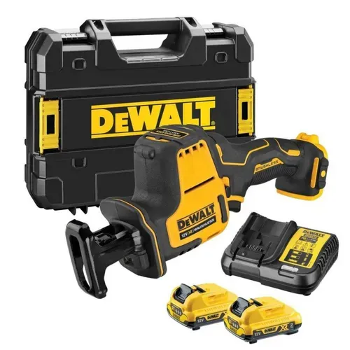 Акумуляторна шабельна пила DeWALT DCS312D2 (2х12 В, 2 А*год, 2800 ход/хв) - PRORAB