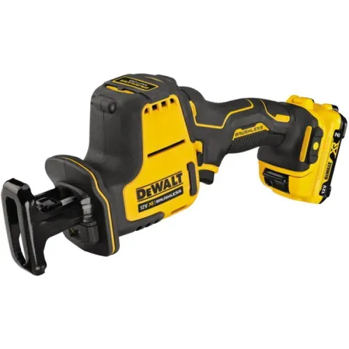 Акумуляторна шабельна пила DeWALT DCS312D2 (2х12 В, 2 А*год, 2800 ход/хв) - PRORAB image-1