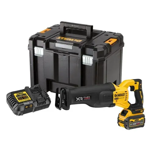 Акумуляторна шабельна пила DeWALT DCS386T1 (18 В, 6 А*год, 3000 ход/хв) - PRORAB