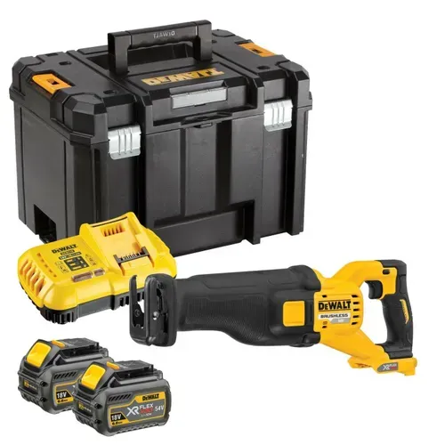 Акумуляторна шабельна пила DeWALT DCS389T2 (54 В, 2 А*год, 3000 ход/хв) - PRORAB