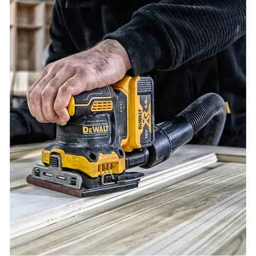 Акумуляторна вібраційна шліфмашина DeWALT DCW200NT (18 В, без АКБ, 115х108 мм) - PRORAB image-9