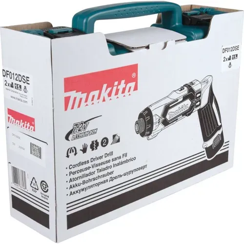 Акумуляторний шуруповерт Makita DF012DSE (2х7.2 В, 1.5 А*год) - PRORAB image-6