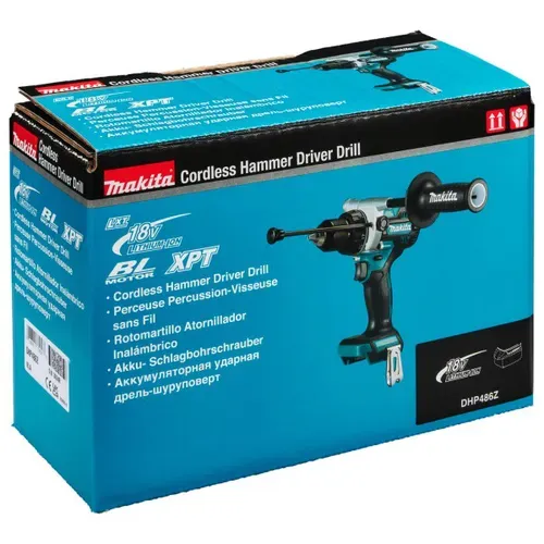 Акумуляторний ударний дриль-шуруповерт Makita DHP486Z (18 В, без АКБ, 130 Н*м) - PRORAB image-8