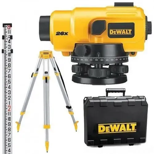 Оптичний нівелір DeWALT DW096PK (26-кратний, 100 м) - PRORAB