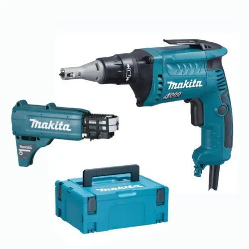 Мережевий шуруповерт для гіпсокартону Makita FS4000JX2 (0.57 кВт, 16 Н*м) - PRORAB