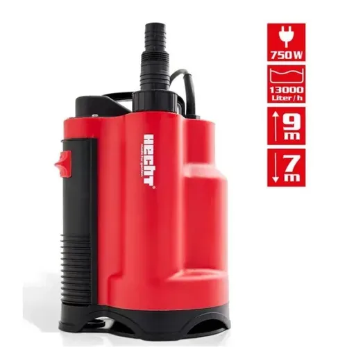 Насос дренажний HECHT 3775 (0.75 кВт, 13000 л/год) - PRORAB image-1