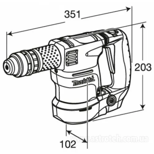 Відбійний молоток Makita HK1820 (0.55 кВт, 3.1 Дж) - PRORAB image-10