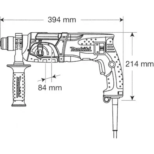 Перфоратор Makita HR2470 (780 Вт) - PRORAB image-2