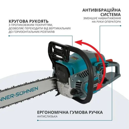 Бензопила Konner&Sohnen KS CS31G-20 (3.1 к.с., 500 мм) - PRORAB image-6