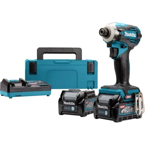 Акумуляторний ударний гайковерт Makita TD001GM201 (40 В, 2х4 А*год, 220 Н*м) - PRORAB image-1