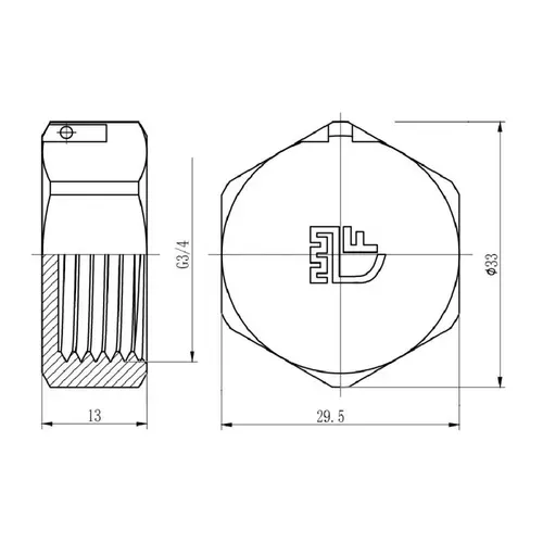 Заглушка SD Forte 3/4" ВР SF35220 - PRORAB image-1