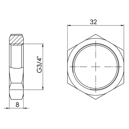 Контргайка SD Forte 3/4" SF35020 - PRORAB image-1