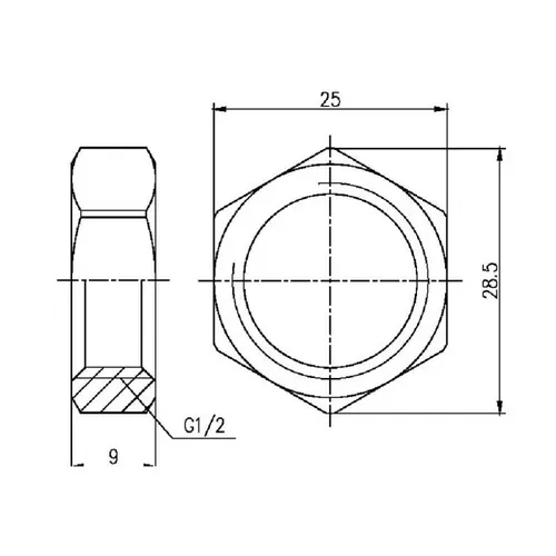 Контргайка SD Forte 1/2" SF35015 - PRORAB image-1