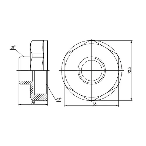 Переход SD Forte 2"х1" ВН SF3605025 - PRORAB image-1