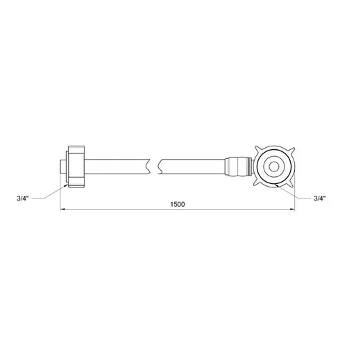 Шланг залив SD Plus для стиральной машины 150 см SD095W150 - PRORAB image-1