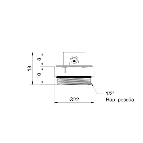 Кран Маевского SD Plus 1/2" SD210W15 - PRORAB image-1