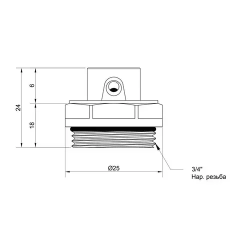 Кран Маевского SD Plus 3/4" SD210W20 - PRORAB image-1