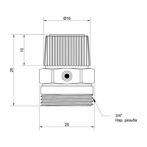 Кран Маевского SD Plus 3/4" ручной SD211W20 - PRORAB image-1