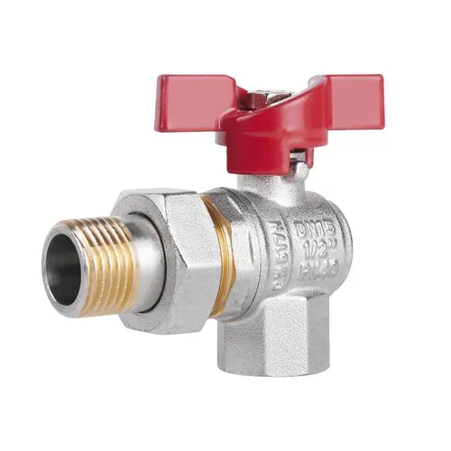 Кран шаровой "Американка" SD Plus угловой 1/2" ВН SD222W15 - PRORAB