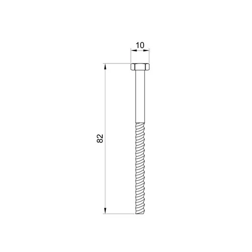 Крепеж унитаза SD Plus 6х8 мм SD103S2 - PRORAB image-1